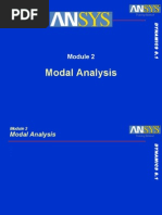 Modal Analysis: Training Manual