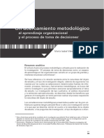 Vélez, María. Un Acercamiento Metodológico Al Aprendizaje Organizacional y El Proceso de Toma de Decisiones.