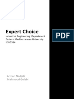 Expert Choice Tutorial