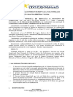 Minuta Do Edital de Seleção Pública Simplificada Para Provimento de Contrato Por Tempo Determinado de Excepcional Interesse Público Nº 01 (Salvo Automaticamente)