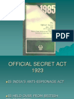 Official Secret Act 1923