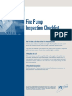 FM Fire Pump Inspection Checklist and Form