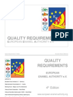 Quality Requirements European Enamel Authority