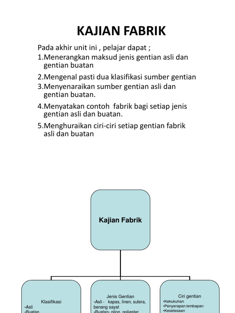 Kajian Fabrik | PDF