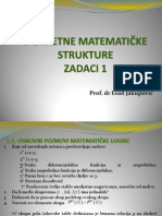 Zadaci 1 - Diskretne Matematičke Strukture
