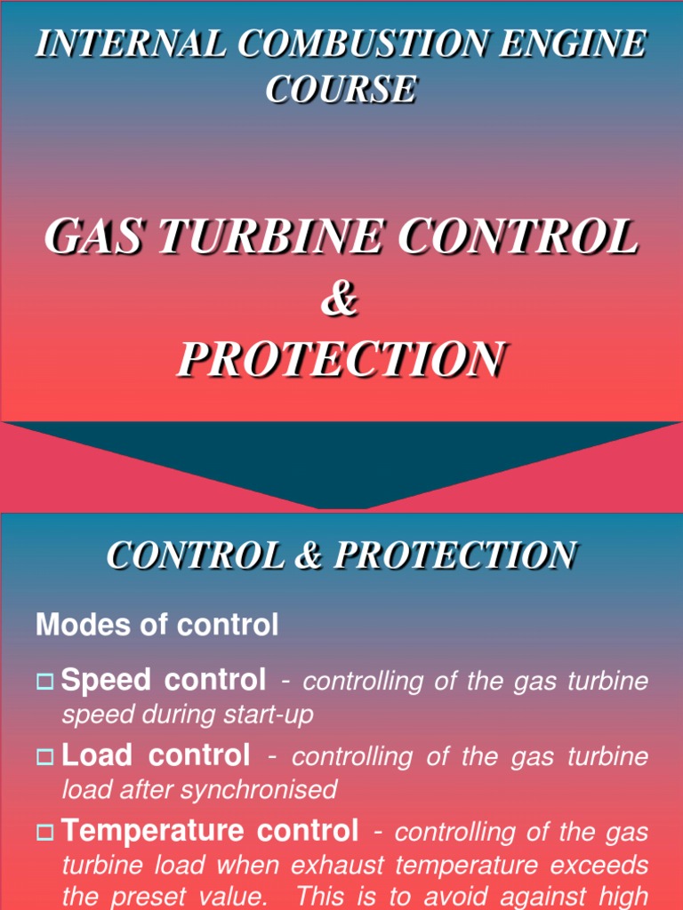 Gas Turbine Control and Protection | PDF | Turbine | Gas Turbine