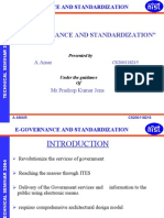 E-governance and Standardization