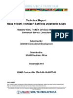 Tech20110901 Ward Baretto Diagnostic Report on Road Transport Service Sector