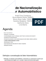 Analise Do Setor Automotivo, Economia