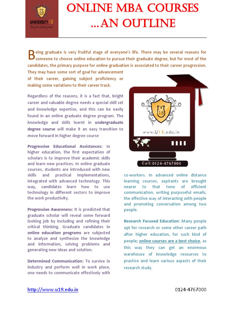 A Walkthrough To Online Degree Courses | PDF