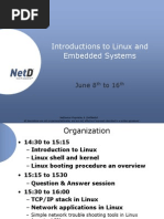 Introductions To Linux and Embedded Systems