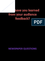 What Have You Learned From Audience Feedback Powerpoint