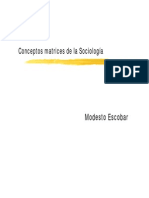FSI - Conceptos Matrices de La Sociologia
