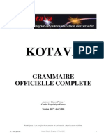 Official grammar of Kotava (v3.07, april 2006)