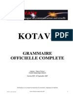 Official grammar of Kotava (v3.09, sept 2007)