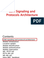 GSM Signaling and Protocols Architecture