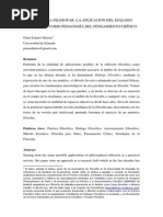 Linares Huertas, Omar - Enseñar a Filosofar. La aplicación del Diálogo Filosófico como pedagogía del pensamiento crítico.pdf