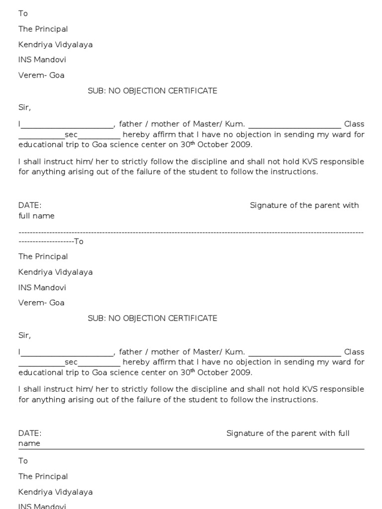 No Objection Certificate | Domestic Policy | Education Economics