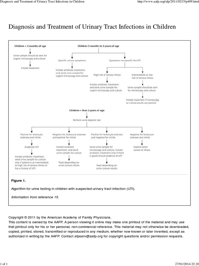 Diagnosis and Treatment of Urinary Tract Infections in Children | PDF