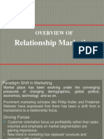 Overview Of: Relationship Marketing