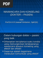 Download WAWANCARA DAN KONSELING DOKTER  PASIEN by Iwan Sanusi SN22006422 doc pdf