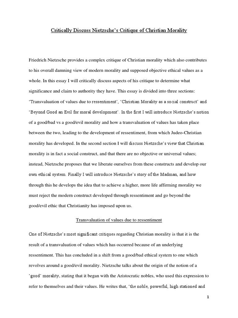 Nietzsche genealogy of morals summary image