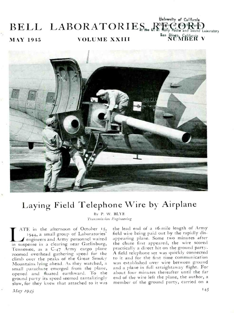 Bell Laboratories Record 1945 05 | PDF