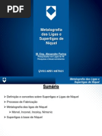 Metalografia de Ligas de Ni