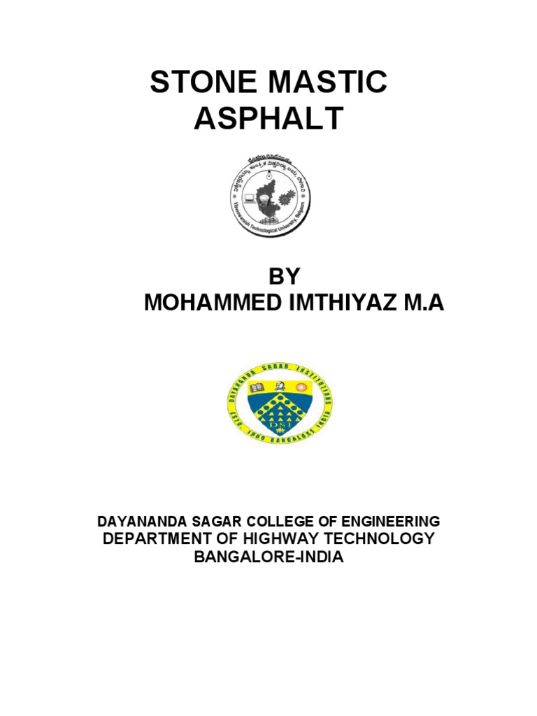 STONE MASTIC ASPHALT Materials Building Engineering