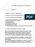 Síntesis de Conceptos Sobre Retrato Sin Rostro