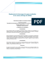 03 Acuerdo Gubernativo 12 2011 Reglamento Descargas Lago Atitlan