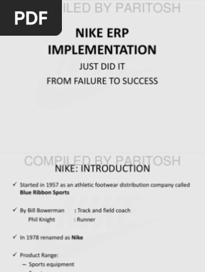 Nike Erp Implementation Pdf Nike Enterprise Resource Planning