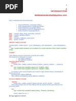 DDL DML DRL TCL DCL Create Table Syntax: © Copy Rights Are Reserved