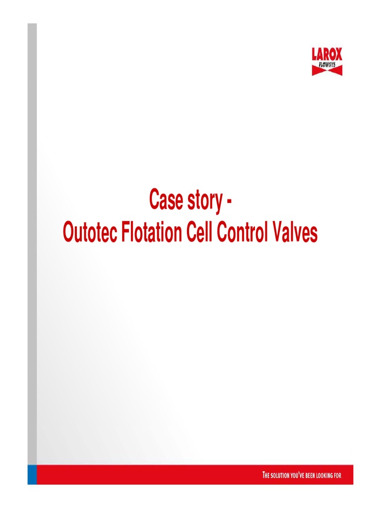 Outotec Flotation Cell Valve Upgrades | PDF | Valve | Mining