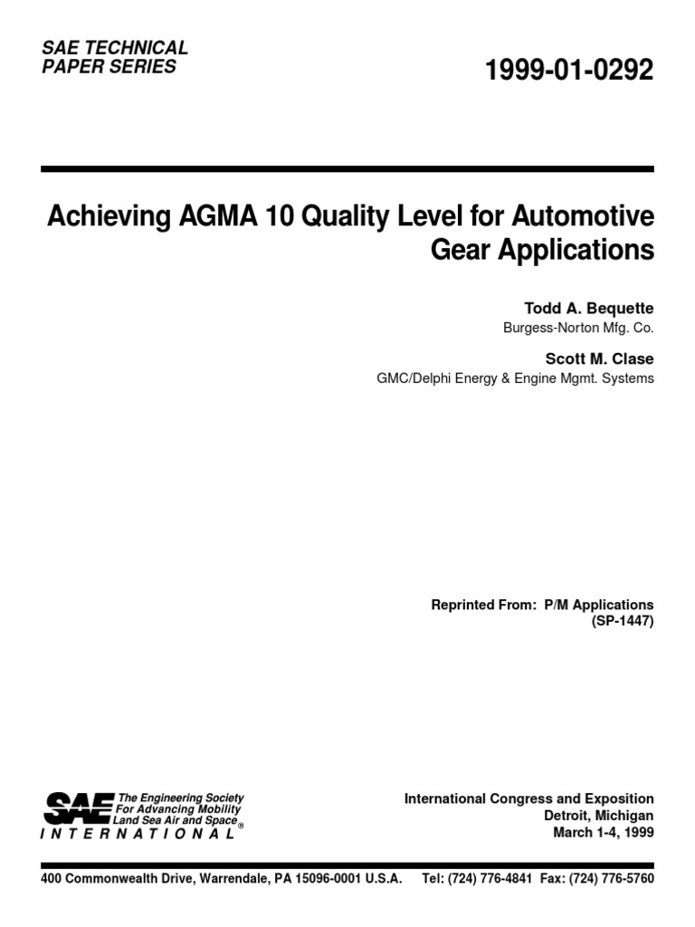 Achieving Agma 10 Quality Level Gear Sintering