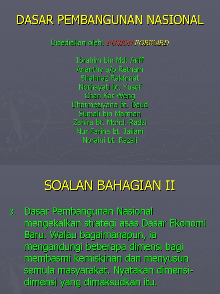 dasar pembangunan nasional pdf
