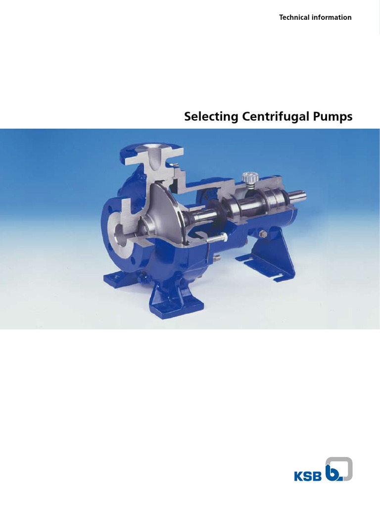 KSB Know-How, Volume 0 - Selecting-Centrifugal-Pumps-data PDF | PDF