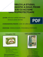 Contribuţii La Studiul Farmacognostic A Două Probe de Ceai Cu Acţiune Gastroprotectoare