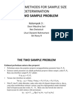 Proporsi 2 Populasi Dengan Dan Tanpa Hipotesis - Kelompok III