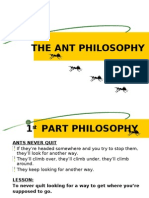 1. Ant Phylosophy