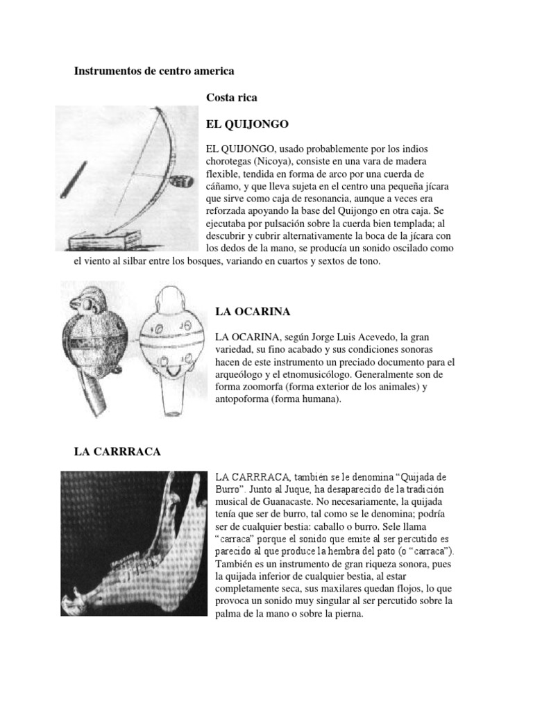 Instrumentos Musicales de Centroamérica | PDF | Acordeón | Instrumentos ...