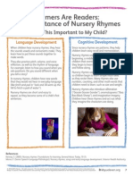 Rhymers Are Readers: The Importance of Nursery Rhymes: Why Is This Important To My Child?