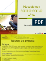 Newsletter Soho Solo n26 Novembre 09