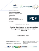 Spatial Distribution of Nematodes in a Heavy Metal Contamibated Nature Reserve Thesis 2013