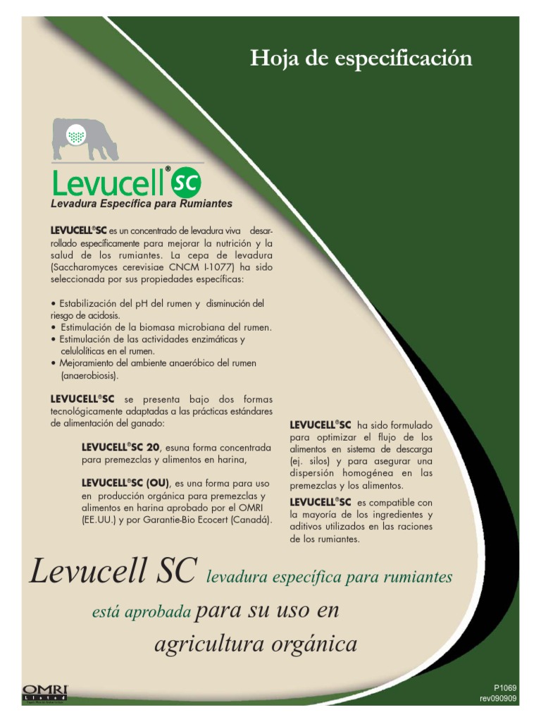LSC Spec Sheet-Mexico P1069 | PDF | Rumiante | Vacas