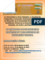 Información IV Congreso EPDEV