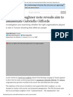 Jared Lee Loughner Note Reveals Aim To Assassinate Gabrielle Giffords - World News - Theguardian