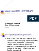 Drug-Receptor Interactions: Dr. Robert L. Copeland Dept of Pharmacology