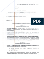 Ley 482 de Gobiernos Autonomos Municipales