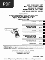 TM 9-1005-317-23P - M9 - Pistol - Semiautomatic - 9mm - 4seiten PDF